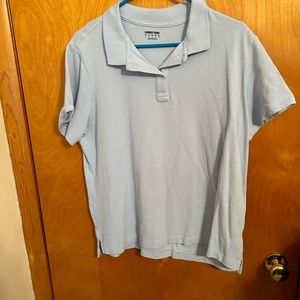 Lands End Polo in light blue XL